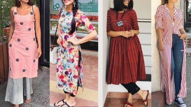 'Stylish Kurti Outfits | Top 10 Casual College Outfit Ideas | Indo Western College Outfits'