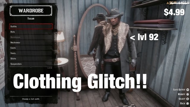 'Red Dead Redemption 2 Clothing Glitch'