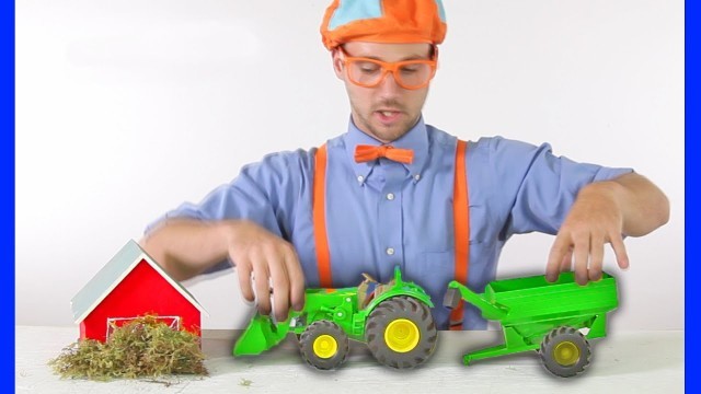 'Tractors for Children | Blippi Toys - TRACTOR SONG'