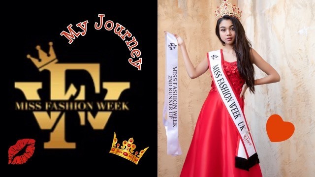 'Crowned as 2nd Runner Up MlSS FASHION WEEK TEEN INTERNATIONAL'