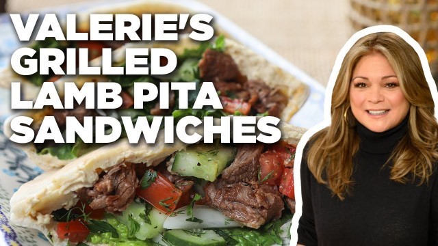 'Valerie Bertinelli\'s Grilled Lamb Pita Sandwiches | Valerie\'s Home Cooking | Food Network'