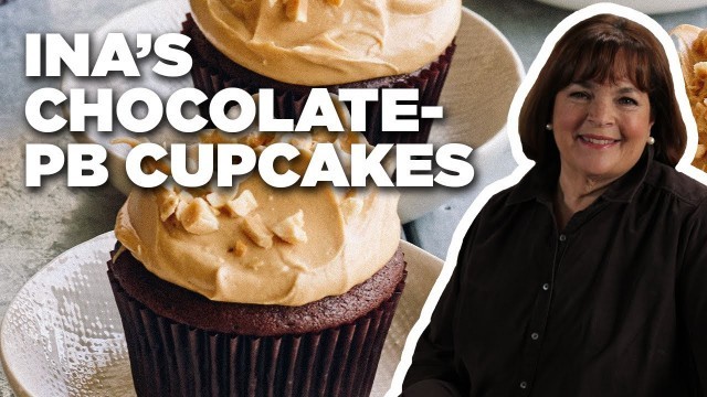 'Ina Garten\'s Chocolate Cupcakes with Peanut Butter Icing | Barefoot Contessa | Food Network'