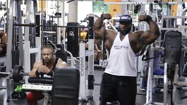 'Akim Williams & Aaron Clark Heavy Shoulders & Arms Workout'