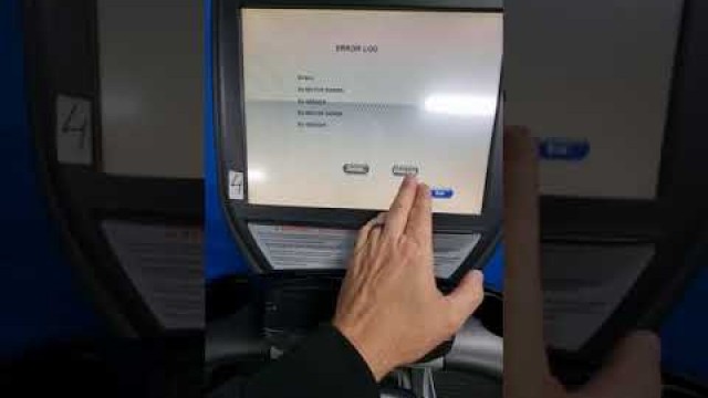 'True Fitness 15\" touch screen calibration & maintenance mode setup'