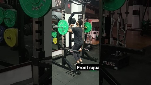 'Front squat #bodybuilding #trending #fitness #share #shorts #video # #influencers #Shaandarbody'