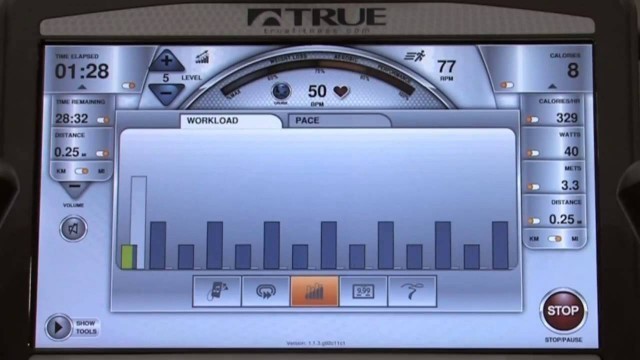 'The Transcend 16 Touch Screen Console From TRUE Fitness'