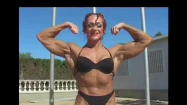 'Russian Female Bodybuilder, Natalia Batova Fitness Modeling'