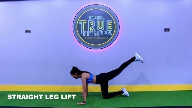 'Your True Fitness Exercise Library - Straight Leg Lift'