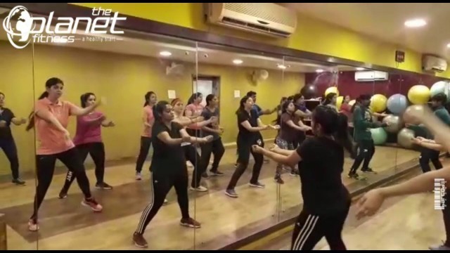 'Zumba fitness class in The Planet Fitness Raipur'