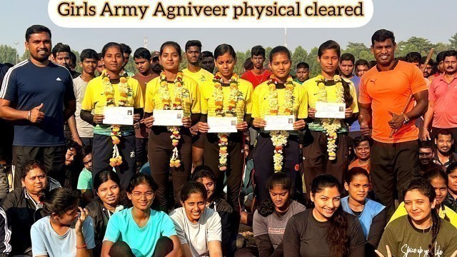 'Girls Indian Army Agniveer rally ⚔️physical cleared 