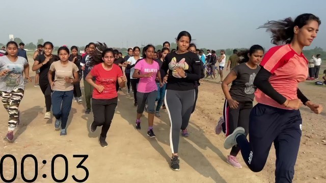 '1600 meter running timing for girls | delhi police constable girls timing | delhi police Physical'