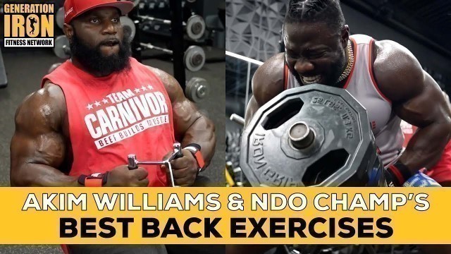 'Best Back Exercises Workout | Akim Williams & NDO Champ'