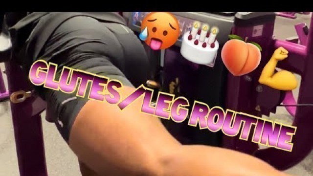 'GLUTES/Leg routine at Planetfitness | NO SQUATS OR HEAVY WEIGHT NEEDED ❤️ ( Raw clips )'