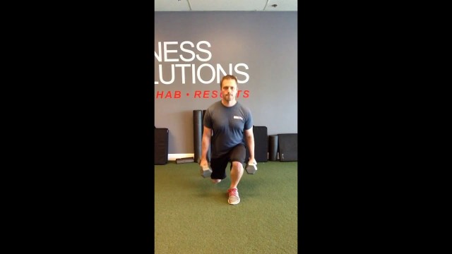 'Slider lunges (DBs) - EBM Fitness Solutions'