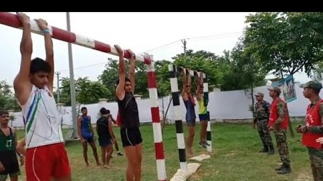 'Indian  army pull ups / beam live video | army rally bharti physical fitness test'