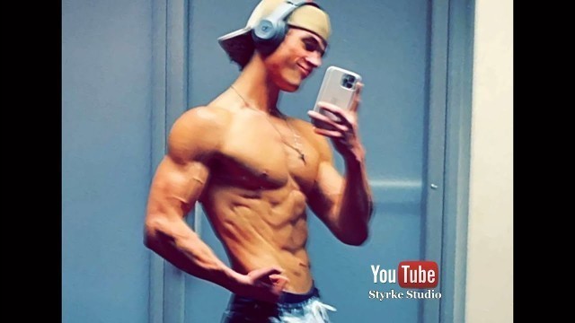 'Teen Bodybuilding Fitness Model Posing Body Update Dylan Scholl Styrke Studio'