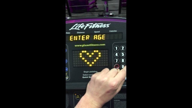 'usability test: Planet fitness stationary bike'