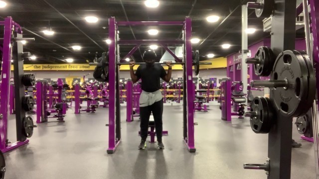 'Robin Achoe Jr Planet Fitness Weight Training Squats 115 Pounds Set 3 of 5/10 Reps'