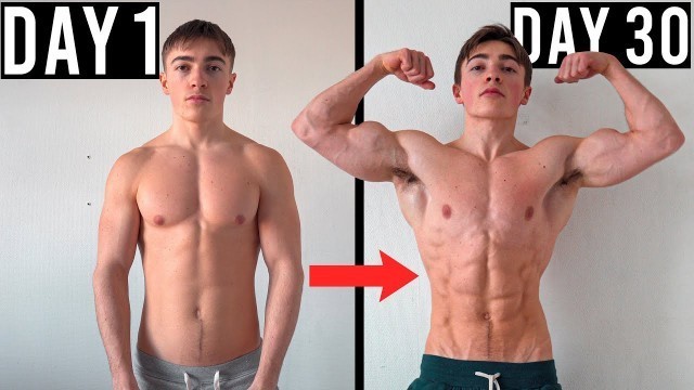 '30 DAY REALISTIC BULKING TRANSFORMATION | TEEN BULKING UP'