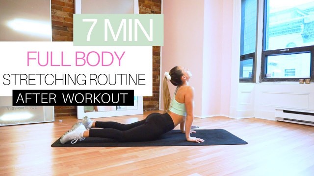 '7 MIN STRETCHING EXERCISES AFTER WORKOUT | FULL BODY COOL DOWN FOR RELAXATION & FLEXIBILITY'