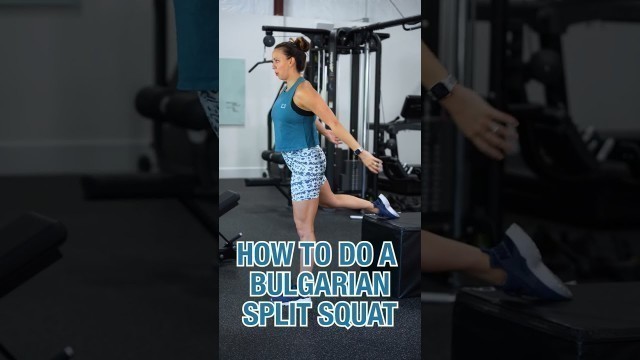 'HOW TO: Do A Bulgarian Split Squat #shorts #exercise #workout'