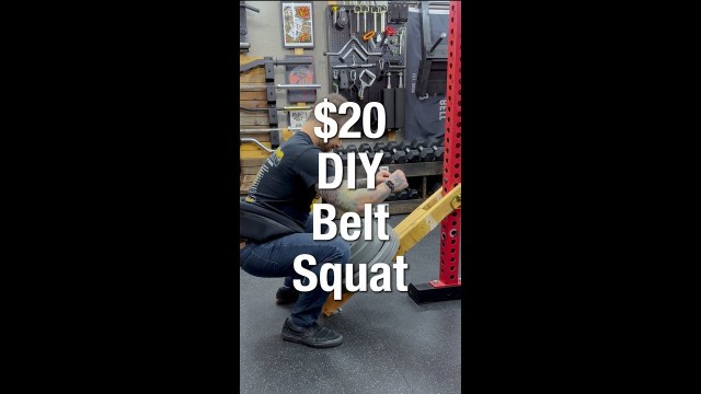 '$20 DIY belt squat, a quick tutorial for the home gym'