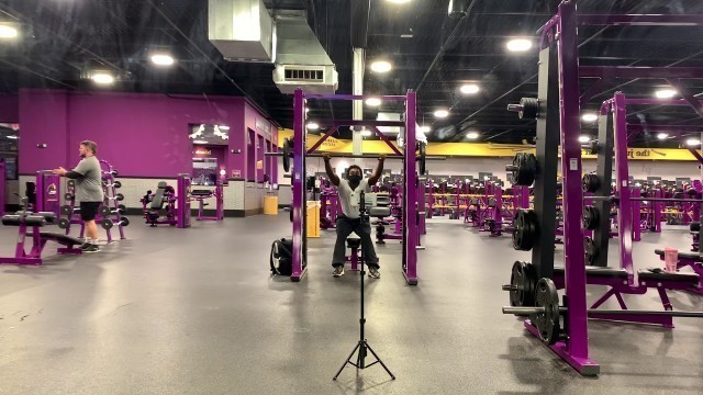 'Robin Achoe Jr Squats Set 3 115 Pounds 10 Reps Planet Fitness'