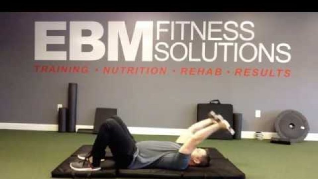 'Supine pullovers (2 DBs apart) - EBM Fitness Solutions'