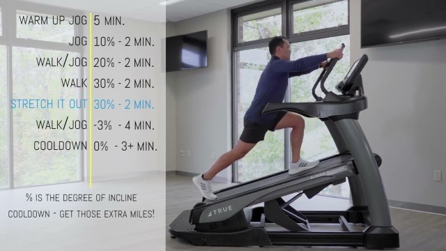 'True Fitness Alpine Runner Incline Trainer Workout | Fitness Direct'