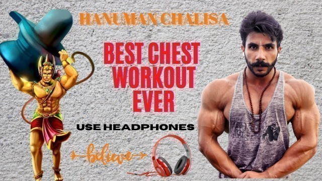 'Hanuman chalisa | Use headphones | Bharat singh walia chest workout motivation | Tulsi das'