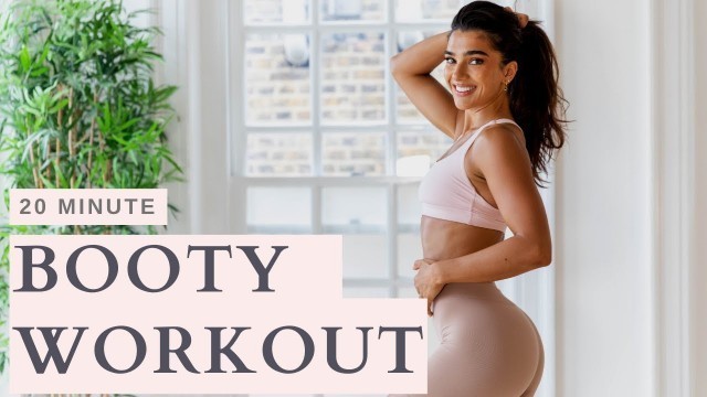 'Follow Along Booty Workout | Home 20 Minute Quick Glute Workout | Stef Williams'