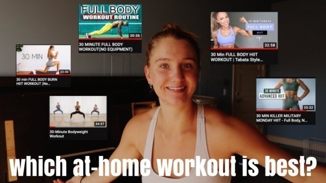 'Testing Youtube At-Home Workouts So You Don\'t Have To | POPSUGAR, MadFit, BellyJuice + More'