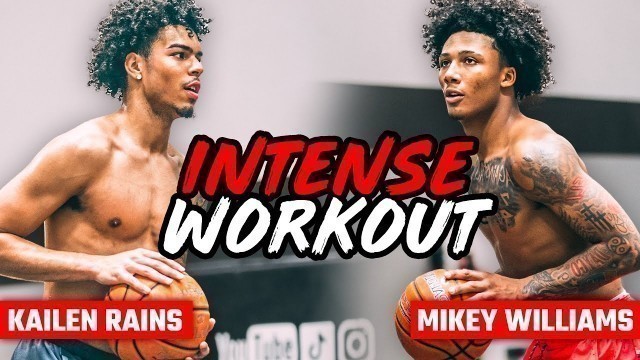 'Mikey Williams & Kailen Rains Workout To Play Better In Real Games! NBA Trainer Ryan Razooky'