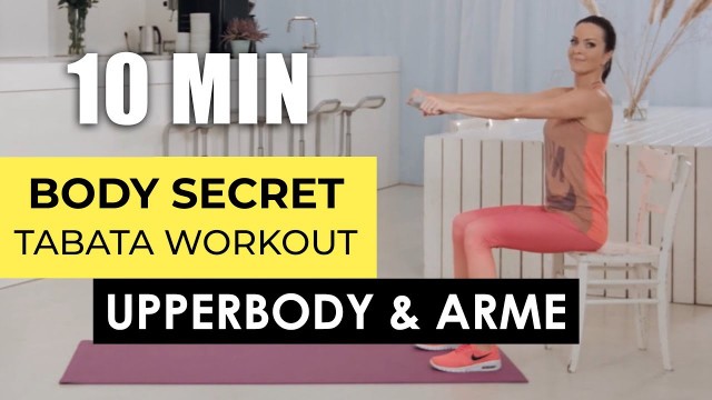 'UPPERBODY & SCHÖNE ARME - TABATA-WORKOUT - MIT KATE HALL | BODY SECRET - WOMENS BODY SHAPE FITNESS'