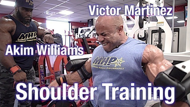 'Victor Martinez and Akim Williams Train Shoulders for the 2019 Arnold Classic'