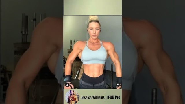 'Jessica Williams Gym #bodybuilding #biceps #triceps'