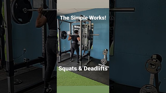 'Simple is enough| Squats & Deadlifts! #legs #booty #gym #workout #fitness  #squats #deadlift'