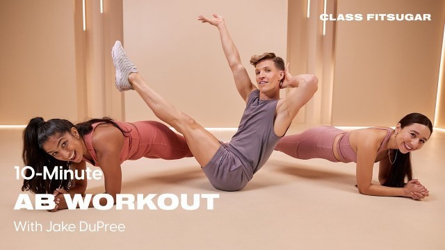 '10-Minute Ab Workout With Jake Dupree | POPSUGAR FITNESS'