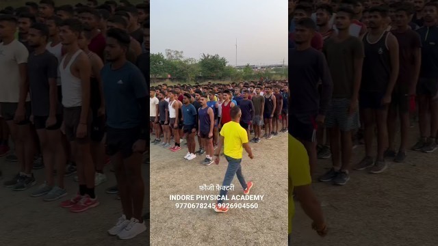 'Indian army Physical Test Practice shorts Viral Video INDORE PHYSICAL ACADEMY'