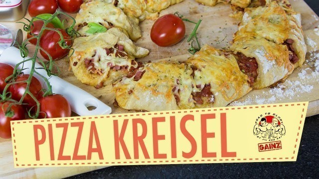 'Fitness Rezept | Pizza Kreisel - Käse Schinken Ring - Protein Foodporn Pizzabrezel  Koch Vlog Mcello'