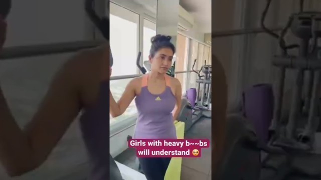 'hot desi girl in gym 