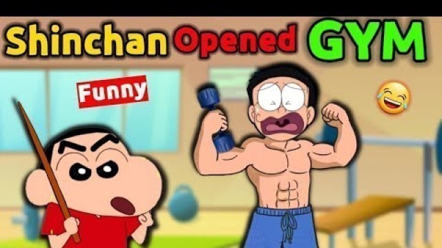 'Shinchan And Nobita Opened GYM 