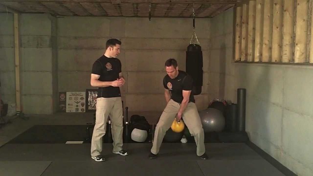 'Firefighter exercise | Kettlebell Figure 8 | Tacfit Firefighter'