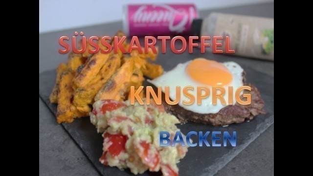 'Fitness Rezept Lifehack- Süßkartoffel Pommes knusprig im Backofen backen - Koch Vlog Mcello'