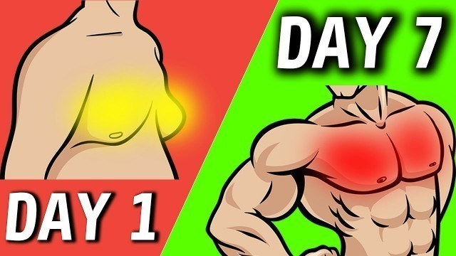 'Top 6 Beginner Exercises To Reduce Chest Fat & Man Boobs In 1 Week At Home'