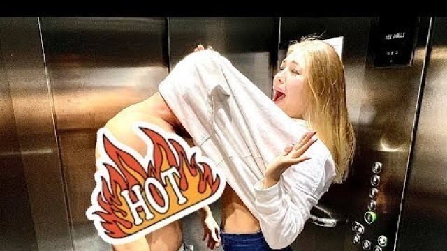 'Step Father Wants to Do It With Me in Elevator || Big Boobs Pranks'