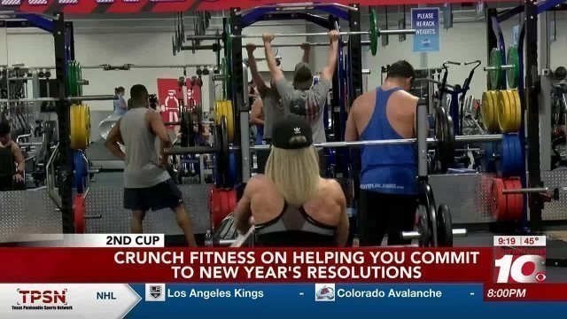 '2ND CUP: Jennifer Mangiameli and Caleigh Koch; Crunch fitness on helping you commit to new year\'s...'