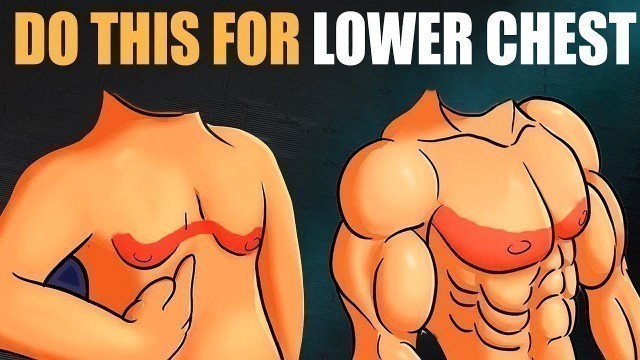 'DO THIS For FAST LOWER CHEST GROWTH |MAN BOOBS SOLUTION|'