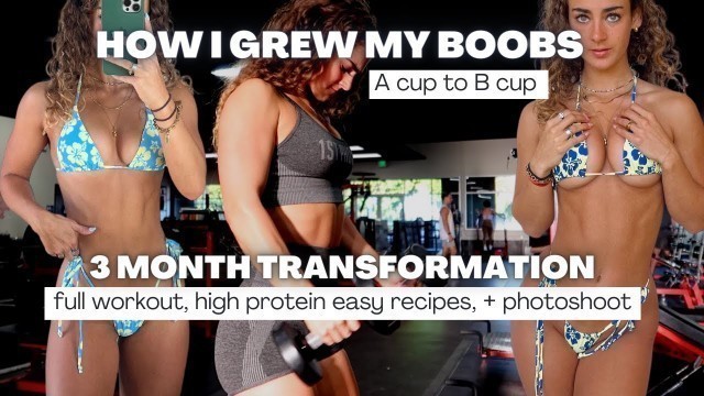 'HOW I GREW MY BOOBS | FULL CHEST WORKOUT | HIGH PROTEIN EASY MEALS | PHOTOSHOOT | VLOG'