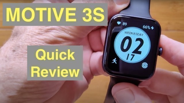 'RIVERSONG Motive 3S Apple Watch Shaped SpO2 5ATM Health Fitness Smartwatch: Quick Overview'